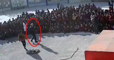 Okul müdürü, 13 yaşındaki öğrencinin suratına uçan tekme attı