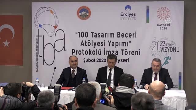 Bakan Selçuk, 100 Tasarım Beceri Atölyesi Yapımı Protokol İmza Töreni'ne katıldı