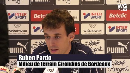Les premiers mots de Ruben Pardo en tant que joueur des Girondins