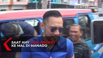 Potret AHY Naik Angkot ke Mal di Manado