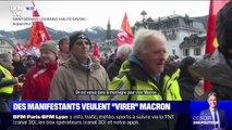 Contre la réforme des retraites, des manifestants veulent interpeller Emmanuel Macron à Saint-Gervais-les-Bains