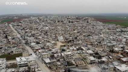 تصاویر پهپادی از ویرانه‌های دو روستای جنگزده سوریه