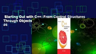 Starting Out with C++: From Control Structures Through Objects  Best Sellers Rank : #4
