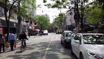 Shanghai Walks #8 - Jia Shan Road, Yong Kang Road, Pain Chaud Bakery - Streets atmosphere, bicycles, pedestrians (April 2016)