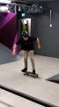 Skateboarder Tried To Ride Up A Ramp And Doesn't Make It