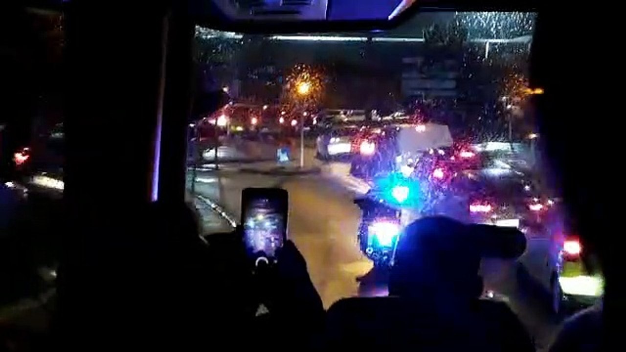 Épinal – Saint-Étienne en quart de finale de la Coupe de France au stade Marcel-Picot : arrivée des supporters à Nancy