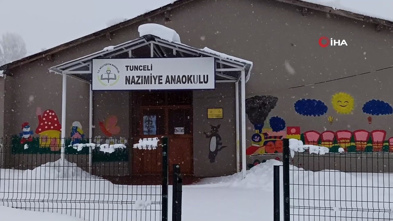 Tunceli'de okullara kar tatili
