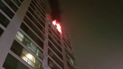 전주 인후동 아파트 화재...134명 대피 / YTN