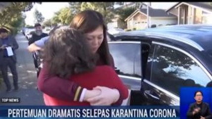 Momen Haru Ibu dan Anak Bertemu Usai Karantina Corona