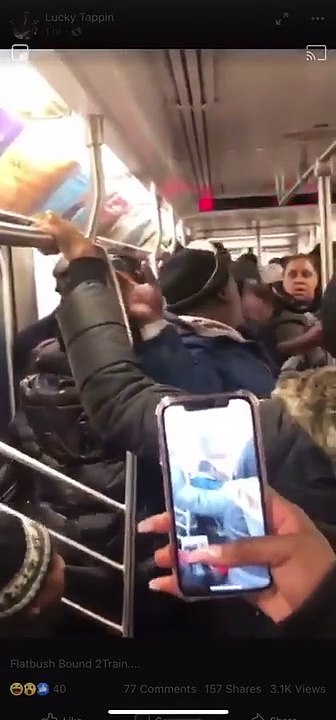 Couple Knife Fight in Front of Child on  Brooklyn 2 Train