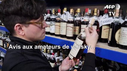 La plus grande collection privée de whiskys mise aux enchères en ligne depuis un entrepôt en Ecosse