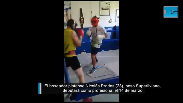 El boxeador platense Nicolás Prados, peso Superliviano, debuta como profesional
