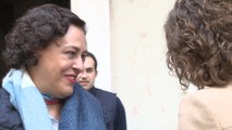Magdalena Valerio tras la reunión del Comité Federal