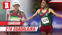 Madaí Pérez y Juan Luis Barrios correrán 21K Guadalajara