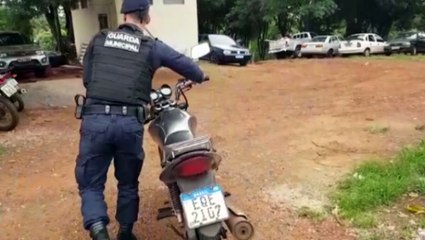 Motocicleta é recuperada por equipe da Guarda Municipal