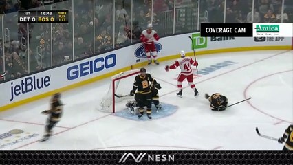 Red Wings Jump Out to Early Lead Over Bruins With Shorthanded Strike