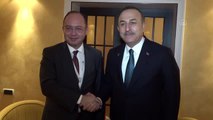 Çavuşoğlu, Romanya Dışişleri Bakanı Aurescu ve Kuveyt Dışişleri Bakanı Ahmed Nasser Al-Sabah ile...