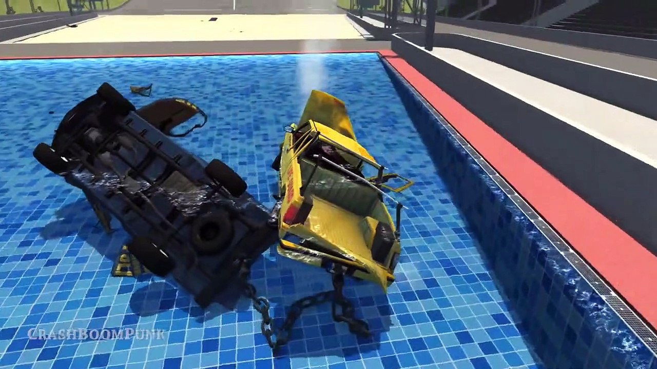 BeamNG DriveChained Car Madness