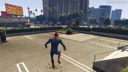 GTA 5 Funny Spiderman Jump Fails - Ragdolls