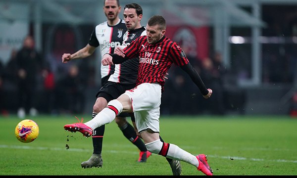 Guizzo Rebić, pari Ronaldo: 1-1 a San Siro