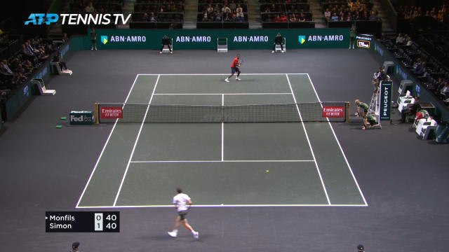 Rotterdam - Gaël Monfils élimine Gilles Simon (6-4, 6-1)