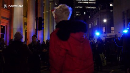 Extinction Rebellion disrupt traffic at tribute march in London for Raphael Coleman