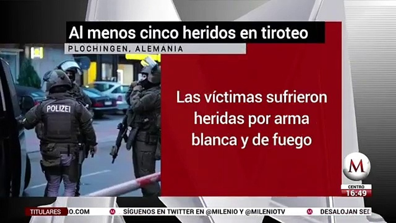 Tiroteo en Alemania deja al menos dos heridos
