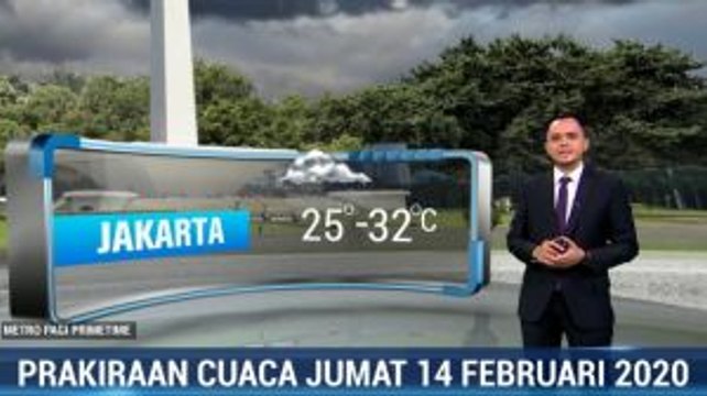 Prakiraan Cuaca Jumat 14 Februari 2020