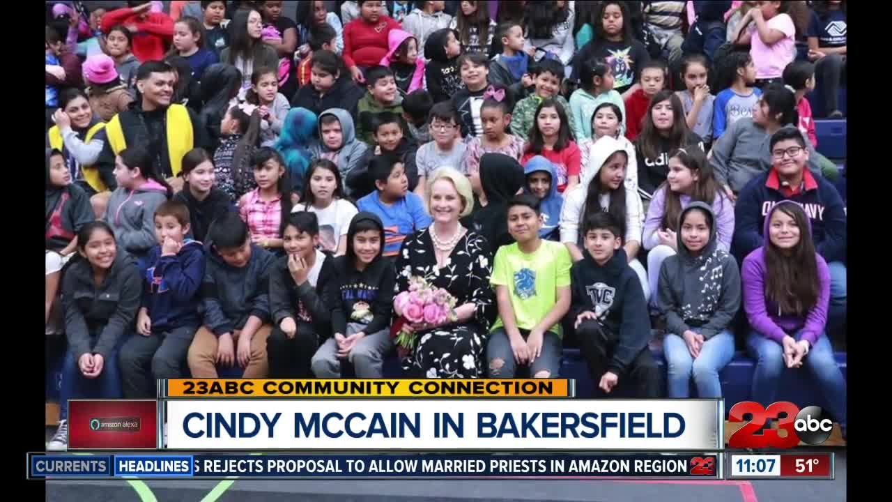 Cindy McCain speaks in Bakersfield