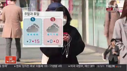[날씨] 여전히 미세먼지 말썽…차츰 전국 비