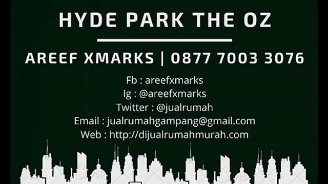 Hyde Park of Adelaide The OZ at Tidar Malang | 0877 7003 3076
