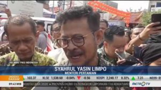 Tekan Lonjakan Harga Bawang Putih, Mentan Gelar Operasi Pasar di Solo