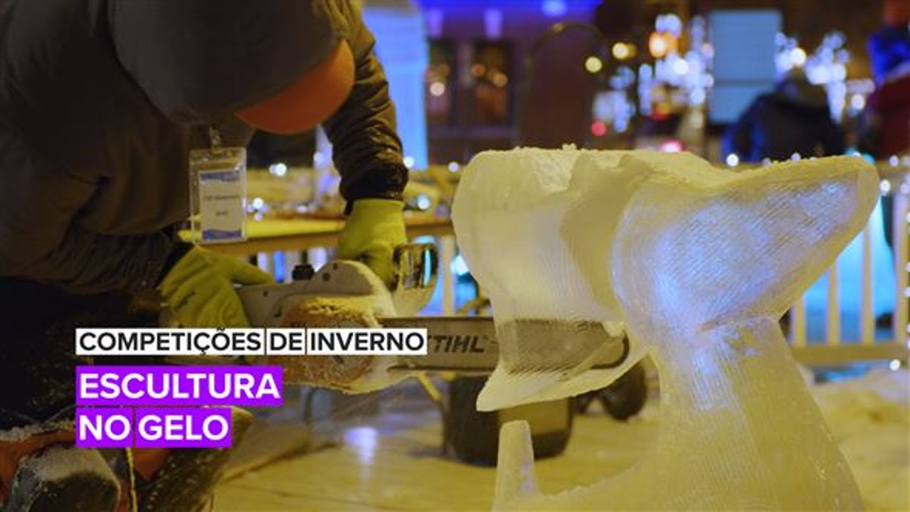 Competições de Inverno: Escultura no gelo