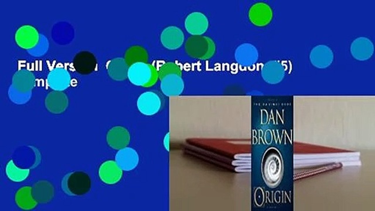 Full Version  Origin (Robert Langdon, #5) Complete