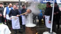 Kahramanmaraşlılar Kar Yağışını Dondurmayla Kutladı