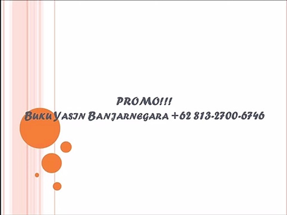 PROMO!!! +62 813-2700-6746, Pusat Buat Buku Yasin Bagus Banjarnegara