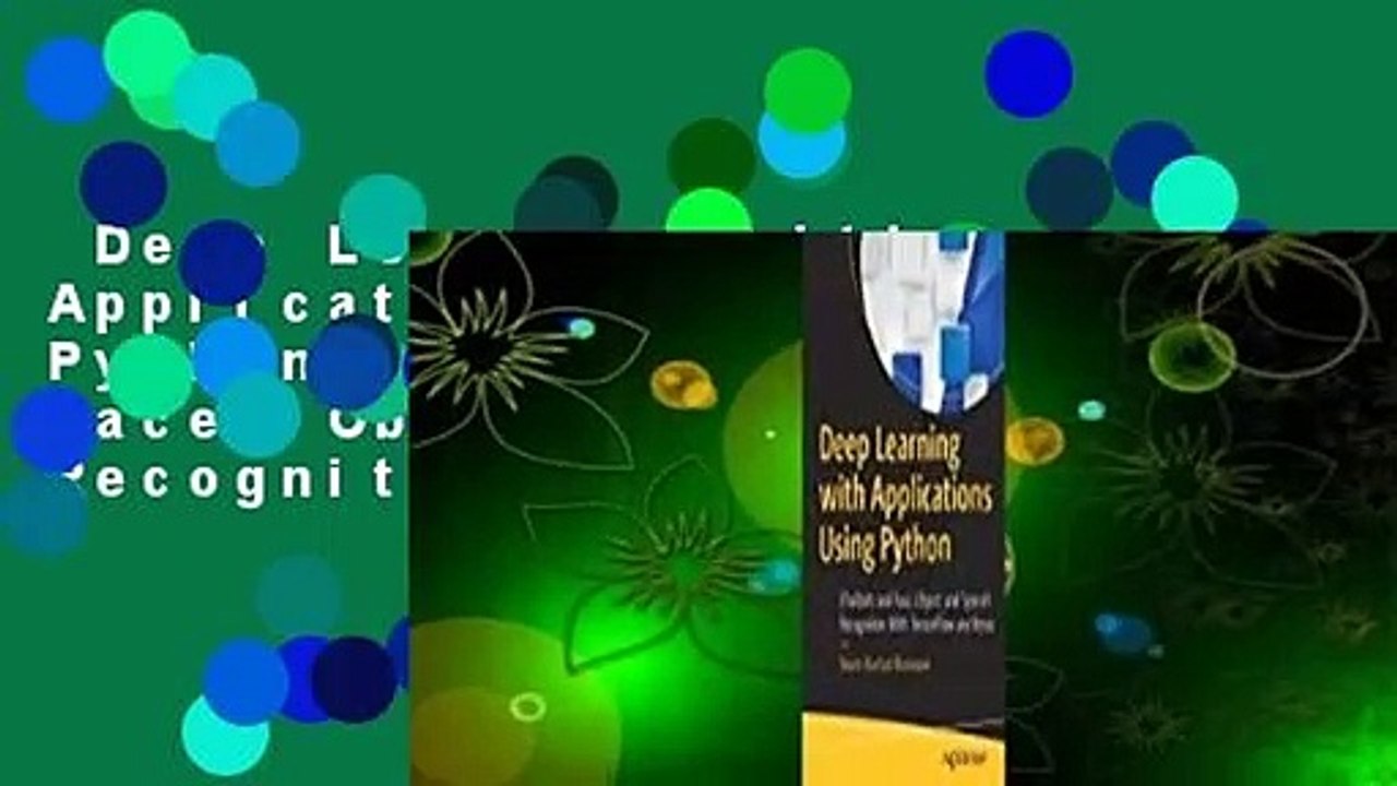 deep learning with applications using python