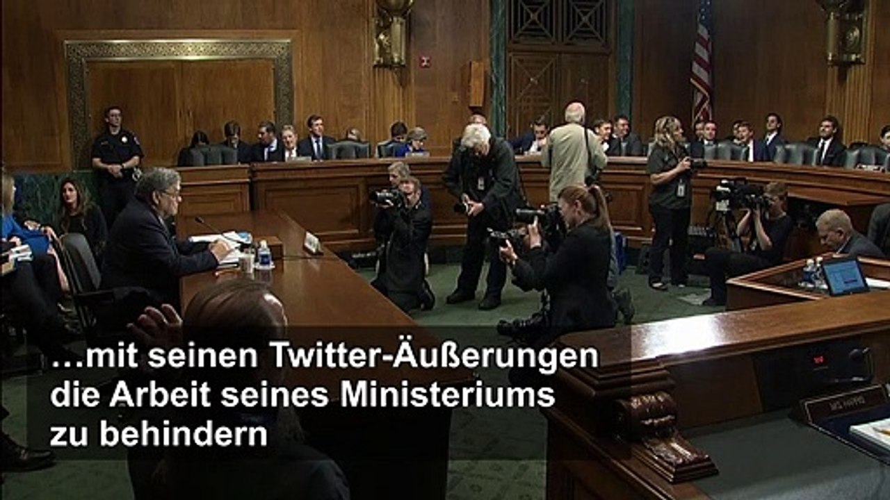 US-Justizminister genervt von Trump-Tweets