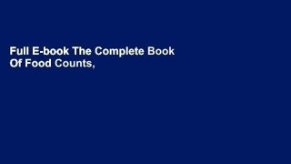 Full E-book The Complete Book Of Food Counts, 9th Edition by Corinne T. Netzer