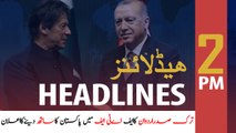 ARY News Headlines | Turk president to support Pakistan in FATF | 2 PM | 14 Feb 2020