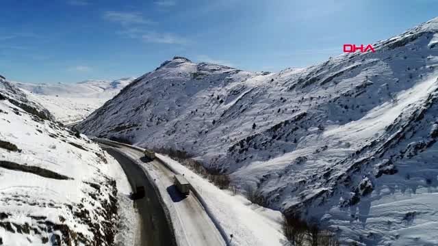 Kayseri çığın düştüğü kayseri kahramanmaraş karayolu 17 saat sonra ulaşıldı-2