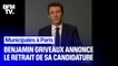"Des attaques ignobles": Benjamin Griveaux évoque les raisons du retrait de sa candidature à la mairie de Paris