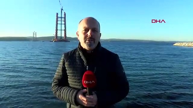 1915 Çanakkale Köprüsü ayakları, yarı uzunluğa ulaştı