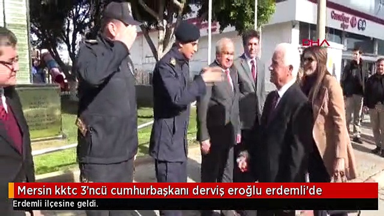 Mersin kktc 3'ncü cumhurbaşkanı derviş eroğlu erdemli'de