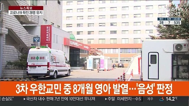 추가 확진 없어…우한서 온 8개월 영아 음성