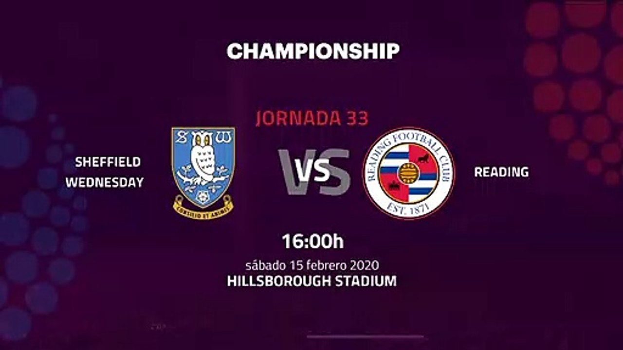 Previa partido entre Sheffield Wednesday y Reading Jornada 33 Championship