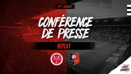 J25. #SDRSRFC. Replay de la conférence de presse d'avant-match