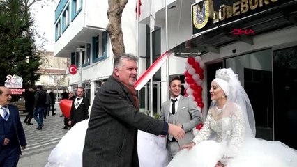 Sevgililer günü'nde toplu nikah töreni