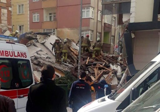 İstanbul Valiliğinden çöken binaya ilişkin açıklama