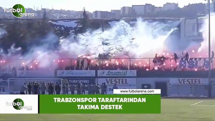 Trabzonspor taraftarından takıma destek